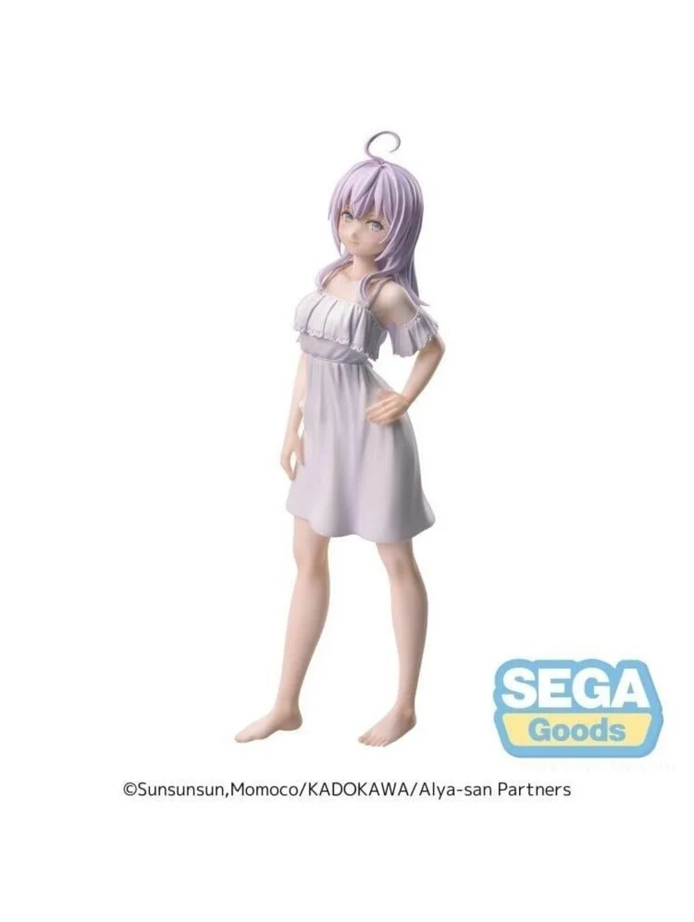 Sega Luminasta Alya-san Alisa Kujou Figure White New Summer Dress NIB US Seller